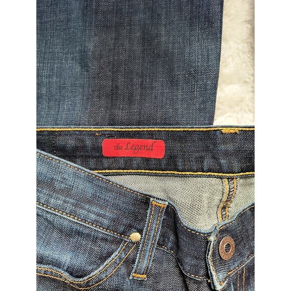 Adriano Goldschmied Womens The Legend Denim Jeans Flared Leg Blue Wash 28R - Picture 4 of 8